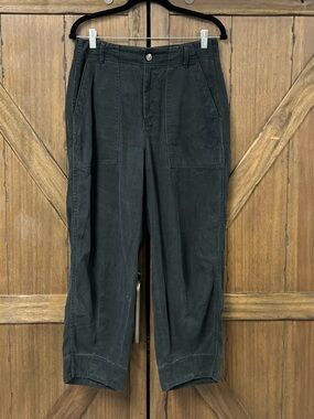 Everlane The Utility Barrel Business Casual Classic Pant in Black Size 6